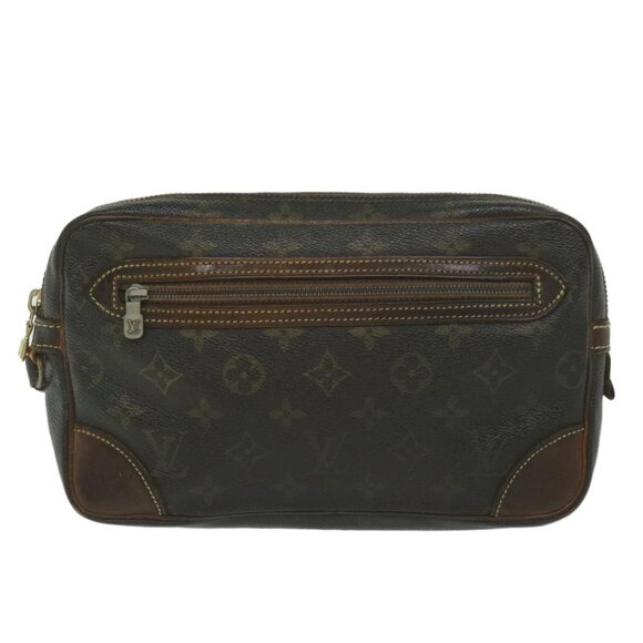 LOUIS VUITTON Monogram Marly Dragonne GM Clutch Bag M51825 LV Auth 61213 - Picture 2 of 15